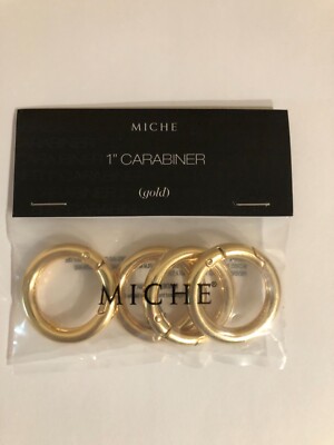 Miche Gold 1'' Inch Carabiners - Set of 4 (NEW)