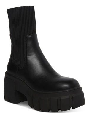 Женские черные ботинки Liberti на блочном каблуке STEVE MADDEN на платформе 2 дюйма 11 М