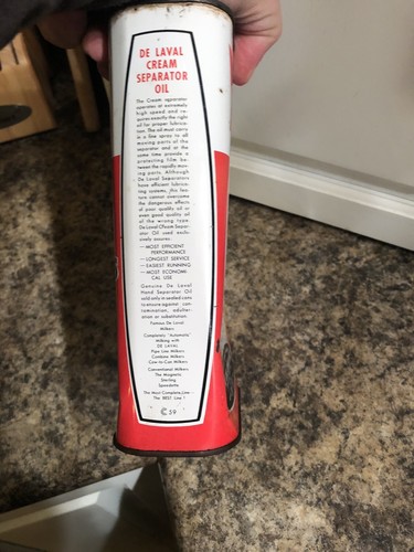 De Laval Cream Separator Tin