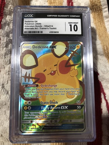 Dedenne GX 195a/214 Unbroken Bonds Trainers Tool Kit GEM
