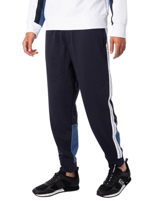 

Мужские джоггеры с полосками по бокам Armani Exchange, синие, Синий, 3RZPFB-ZJDEZ-85CE