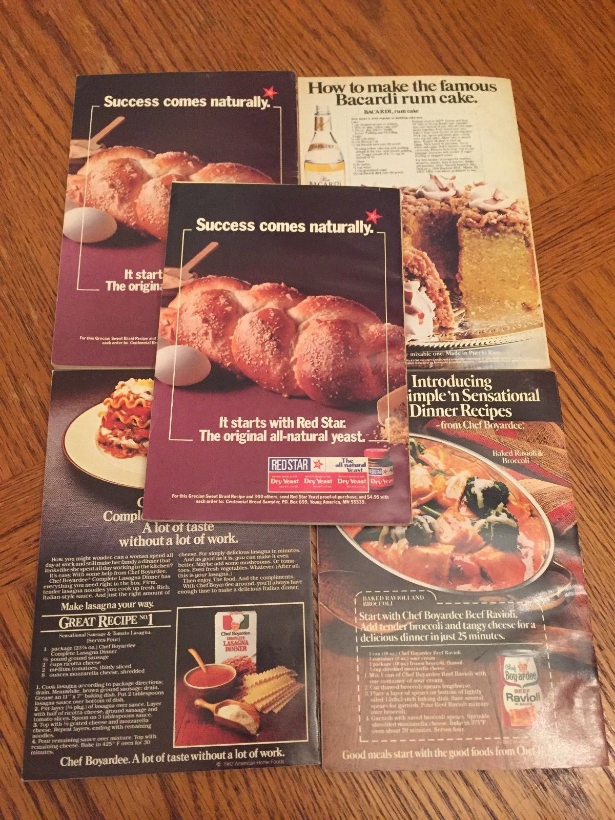 5 Great Recipes of The World from 1982 & 1983 June, Dec., March, Feb, Jan