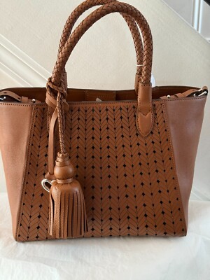 NWT BRIGHTON Andretta Tote Brown  Shoulder Bag Santorini Ferrara Handbag w/Strap