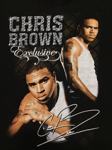 Vintage 2006 Chris Brown Exclusive Tour Size Small AAA Music Rap Hip Hop T Shirt