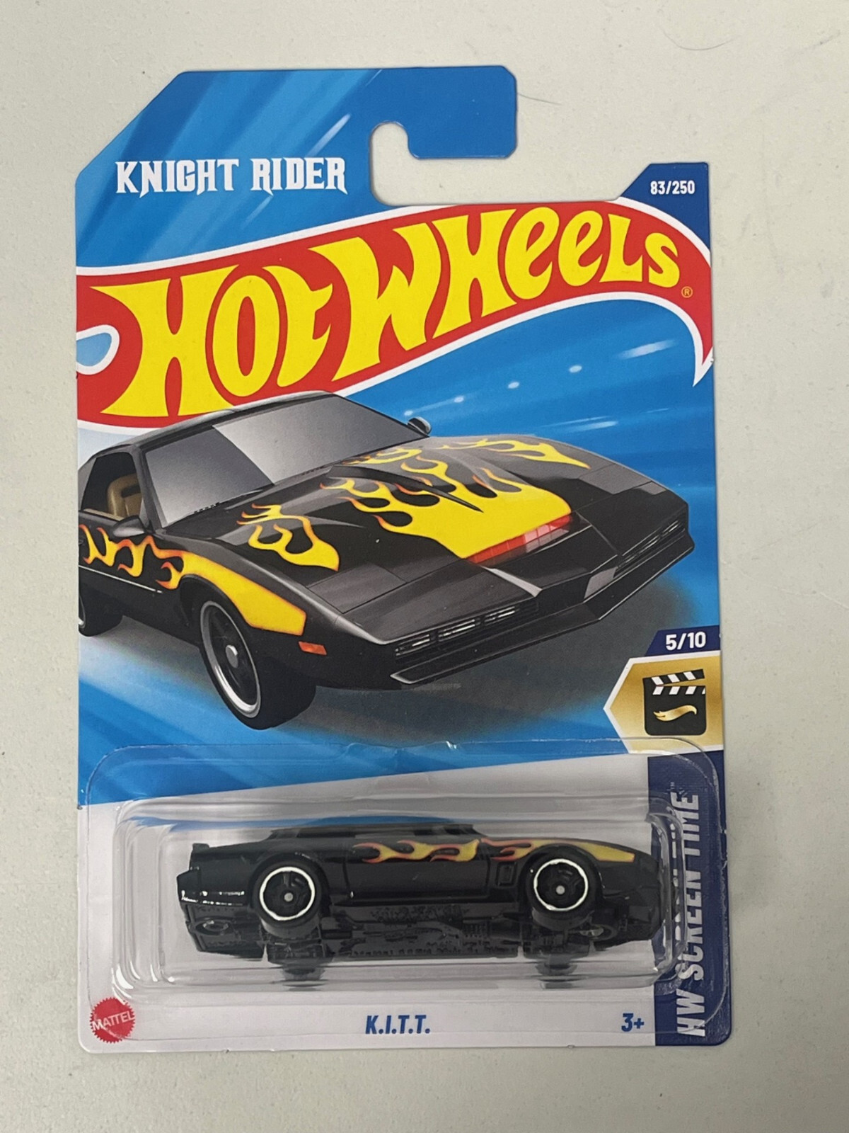 Hot Wheels 2025 Knight Rider K.I.T.T. KITT Black w Flames HW