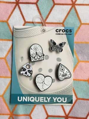 Crocs Handmade jibbitz witch moth planchette skull potion crystal shoe charms 21