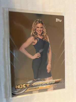 Christy St. Cloud 2018 topps bronze nxt rookie insert wrestling card see scans