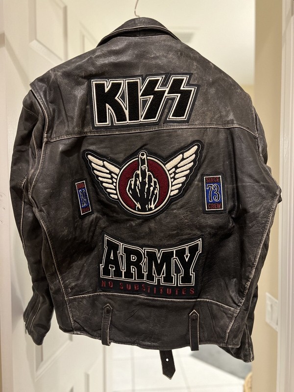Historic ORIGINAL 90’s KISS ARMY Leather Jacket (FINGER)