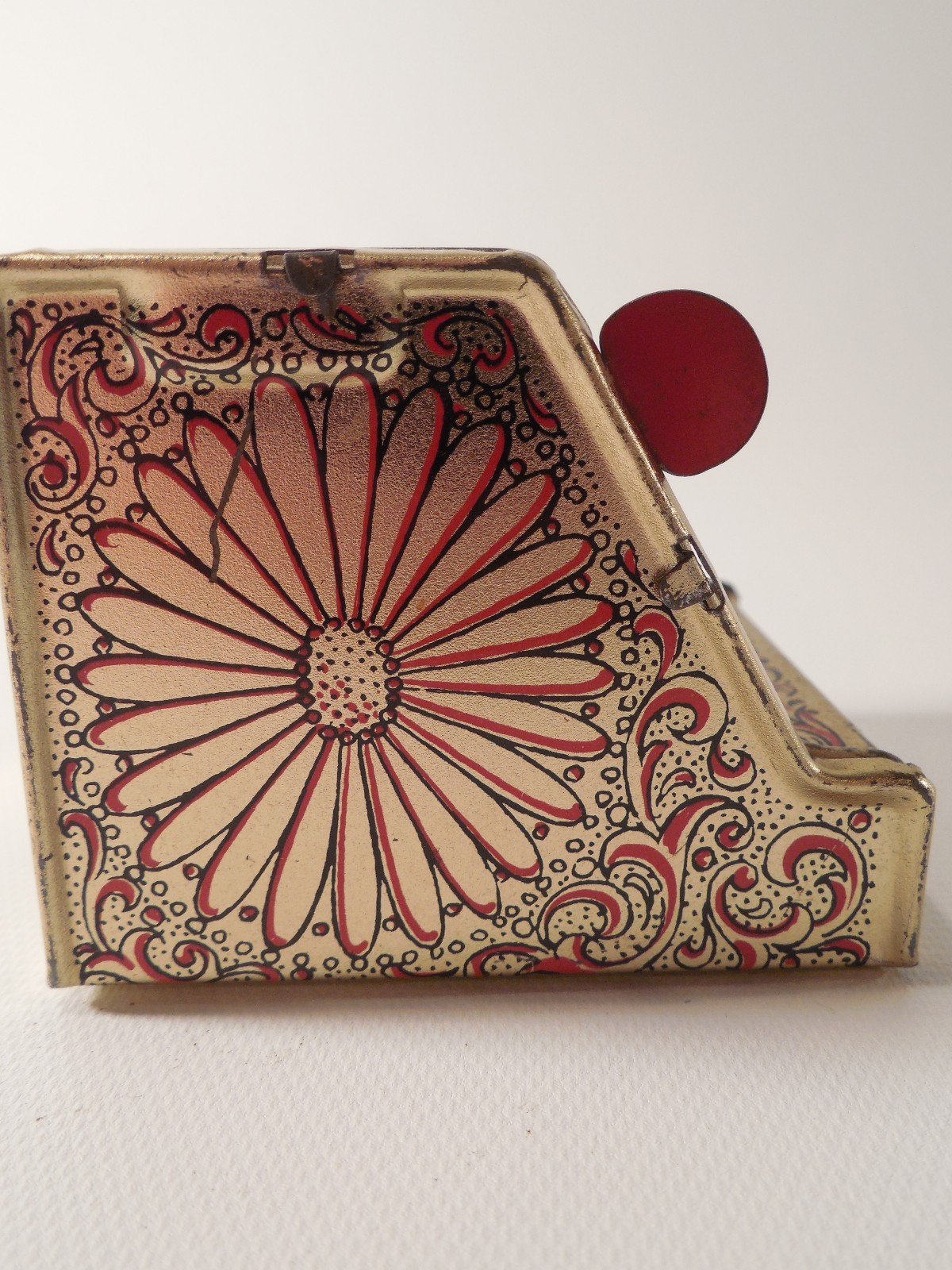 Vintage Tin Toy Metal Miniature Cash Register Dime Bank As Pictured