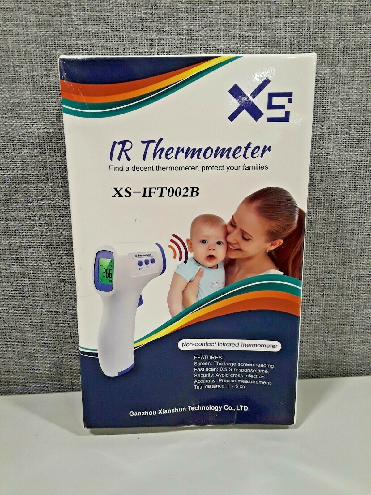 XS IR Non-Contact Forehead Thermometer LCD Screen Infrared Probe 