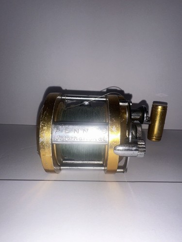 Penn International 6 Fishing Reel Gold Heavy Rare Find