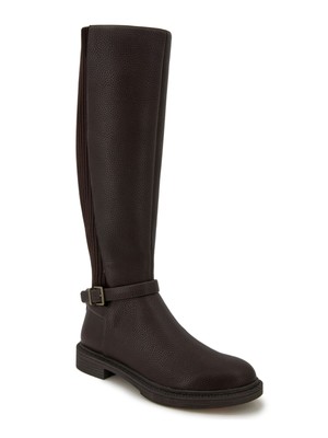 REACTION KENNETH COLE Womens Brown Winona Round Toe Block Heel Riding Boot 7
