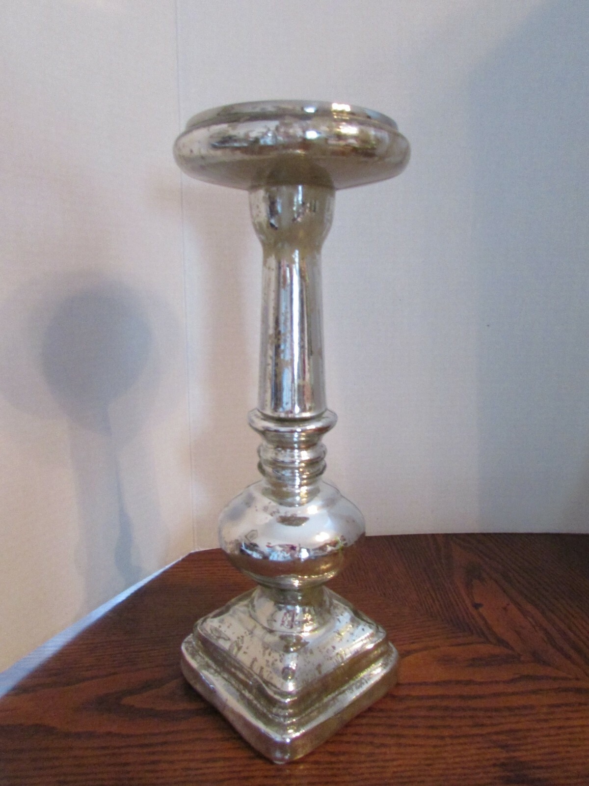 SILVER MERCURY CANDLE HOLDER/CANDLESTICK