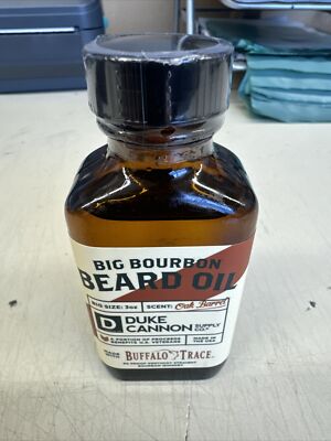 Duke Cannon Big Bourbon Beard Oil 3 oz Buffalo Trace Bourbon scent