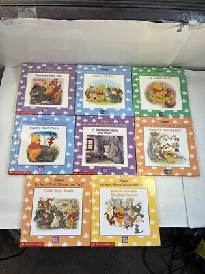 Disney's My Very First Winnie The Pooh Book Set Lot Of 8 Hardcover Books