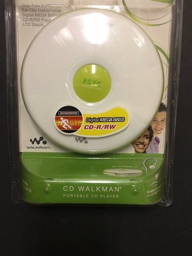 Sony PSYC D-EJ010 CD Walkman Portable CD Player Skip Free White New Sealed