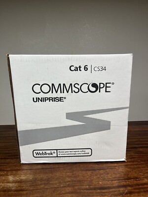 Commscope Uniprise Solutions Cat6 CMP Yellow Plenum 1000ft CS34P 874019914/10