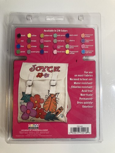 Marvy Uchida Fabric Brush Markers Set of 6