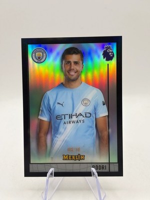Rodri 2026 Topps Merlin Premier League #M-32 Black Refractor 1996 /10