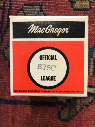 Vintage MacGregor Official Little League Baseball B76C