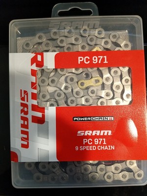  Hot waxed (w/Teflon & MoS2) new SRAM PC-971 9 Speed Chain