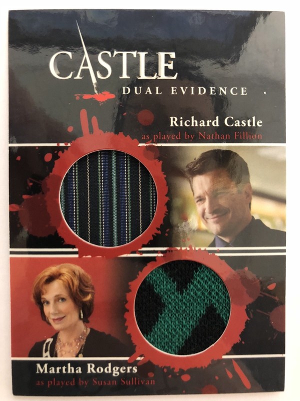 CASTLE Seasons 1 & 2 Cryptozoic : Dual Richard Castle Martha Rodgers DM06