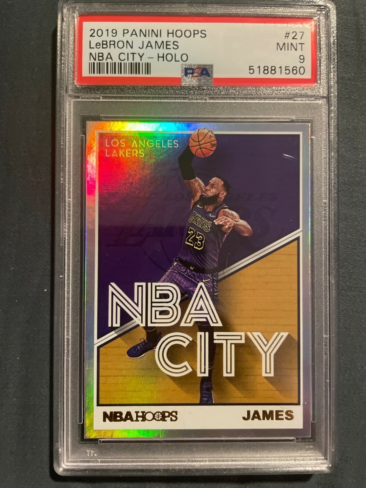 レブロンジェームズ 2019 panni NBA CITY HOLO パラレル Lebro
