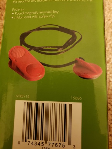 TREADMILL SAFETY KEY  NordicTrack Sears.NTKEY14. 15686.