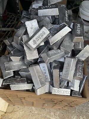 10 pounds lead ingots clean for casting bullets sinkers clean fluxed no waste