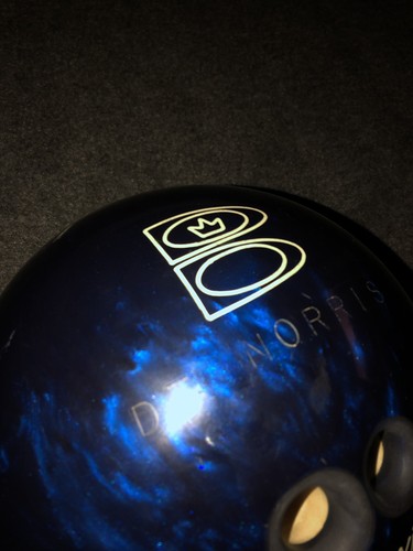 Vintage Brunswick Axis Blue 14lb Bowling Ball