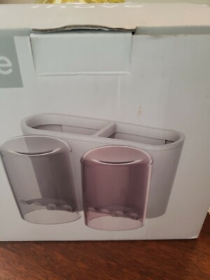 IHAVE Toothbrush Toothpaste Holder  Organizer Adhesive Bathroom set NEW
