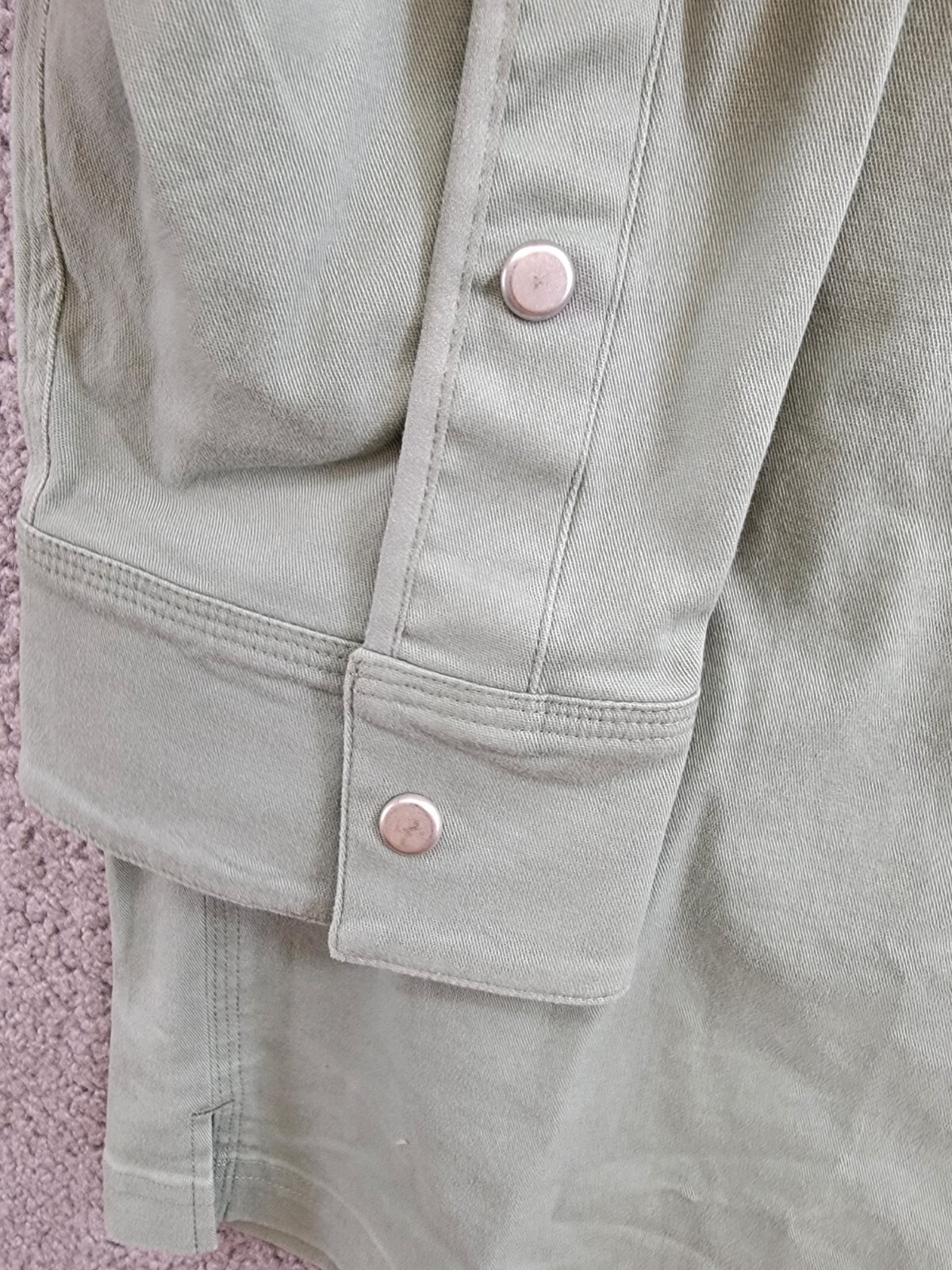 BASS OUTDOOR Relaxed Fit Stretch Worker Shirt Jacket Men's XXL Lily Pad L/S - Picture 10 of 19