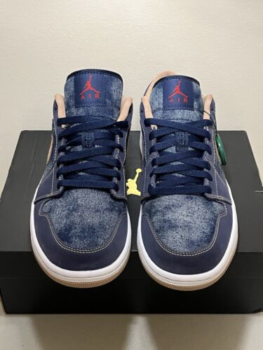 Nike Air Jordan 1 Low SE AJ1 Denim Blue Men's Sz 10 Sneakers Nike Air Jordan 1 Low SE AJ1 Denim Blue Men's Sz 10 Sneakers