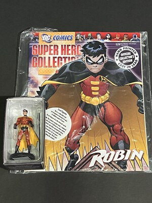 2008 ROBIN DC COMICS SUPER HERO 3.5  FIGURINE COLLECTION #6 EAGLEMOSS 1:21 SCALE
