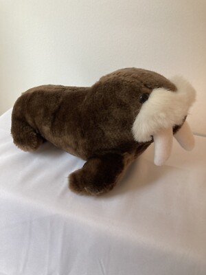 Vintage SeaWorld Walrus 10'' Stuffed Animal Plush Collectible Toy 1982