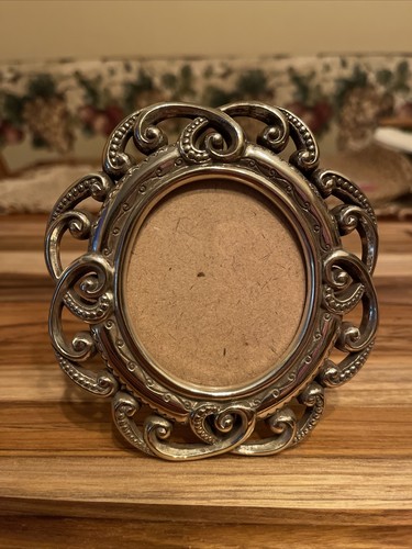 Vintage BRIGHTON Stamped Silver Picture Frame Excellent Used Condition