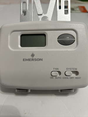 Emerson 1F78-144 Digital Heat/Cool Thermostat, White