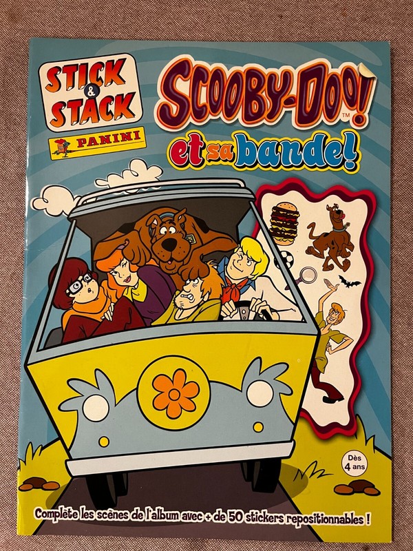 Album Panini Stick And Stack Scooby Doo 2008 Stickers Repositionnables Mint