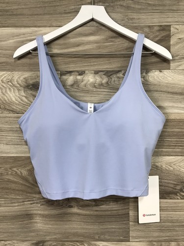 Lululemon Align Tank Top Nulu Size 14 A/B Cup Blue Linen