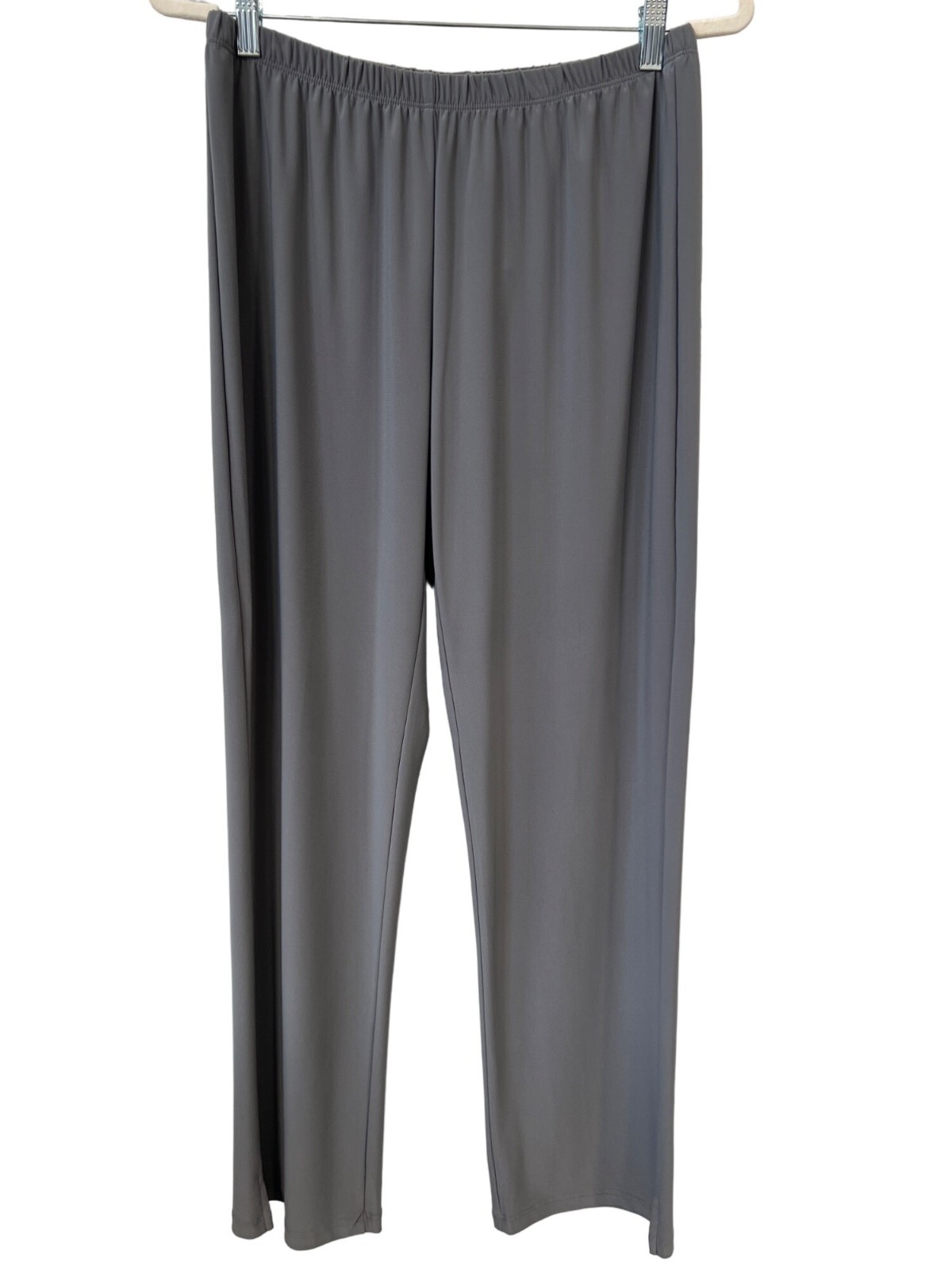 Sun Kim Straight Leg Pants Womens L Pull On Elastic Waist