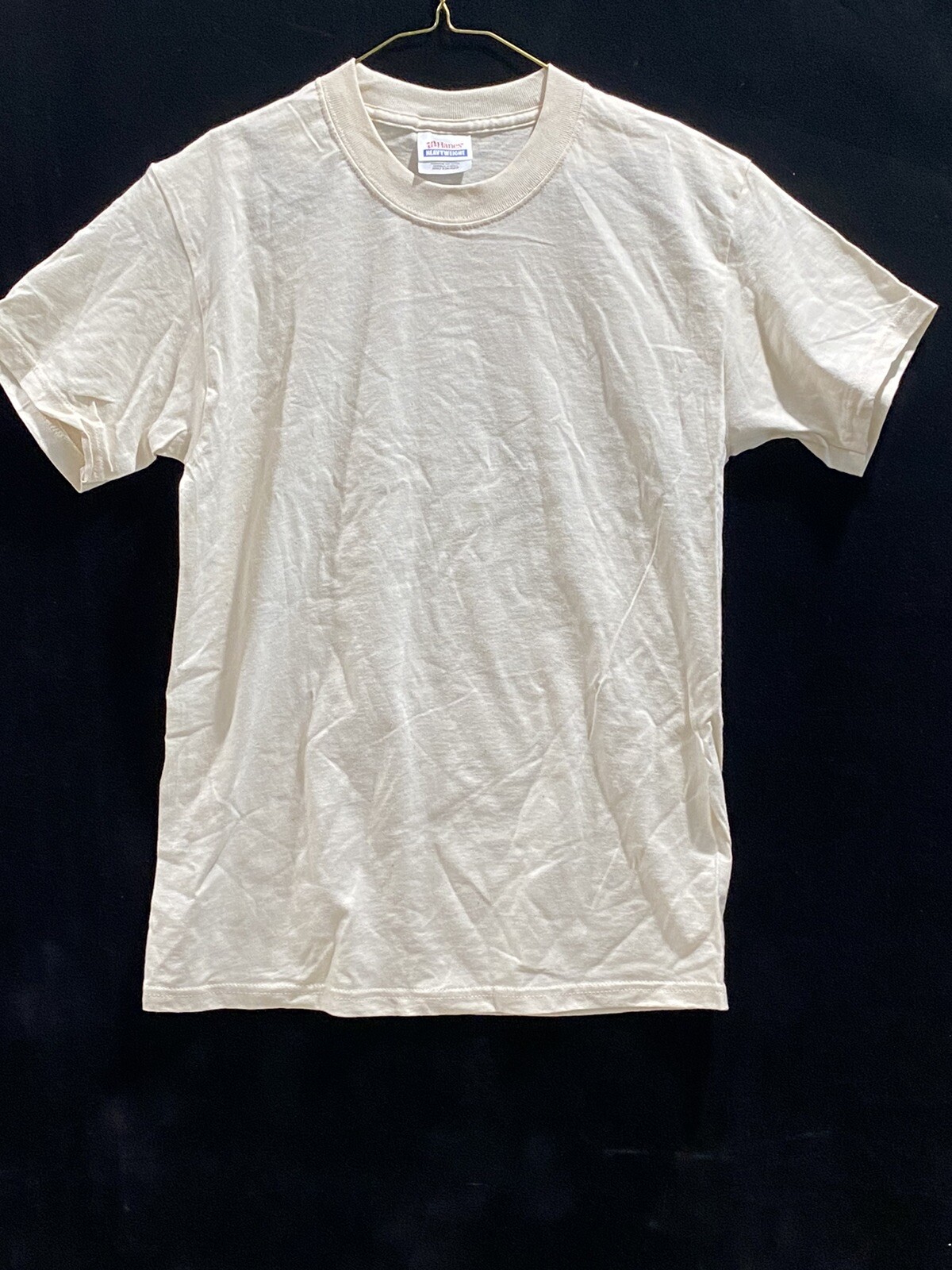 90s 00s HANES WHITE 白 半袖 SWEATSHIRT USA製 Vintage 90s Hanes HEAVYWEIGHT T-shirt - Blank Beige NOS