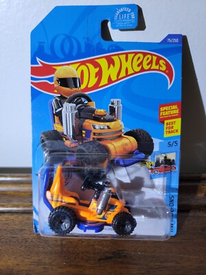 2020 Hot Wheels TREASURE HUNT  #75 HW Ride-Ons 5/5 GRASS CHOMPER Orange