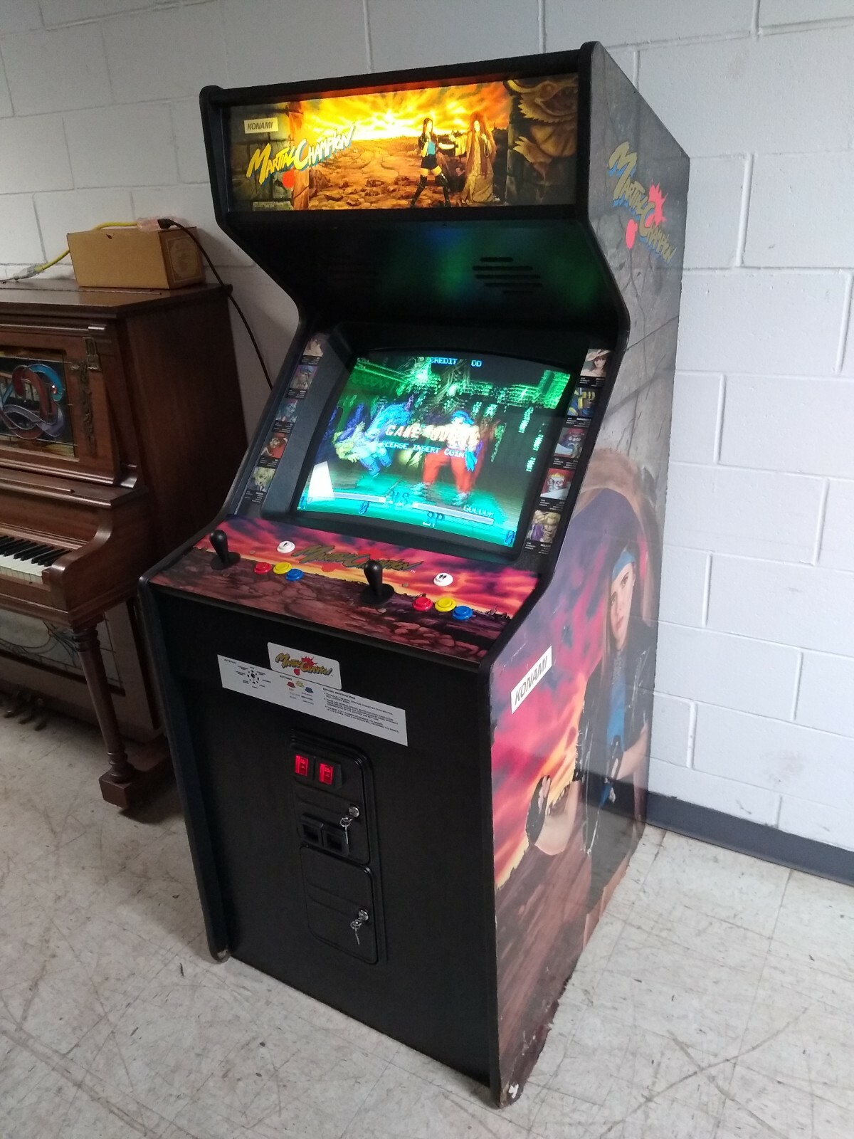 RARE 1993 Konami MARTIAL CHAMPION arcade game dedicated RARE 1993 Konami MARTIAL CHAMPION arcade game dedicated