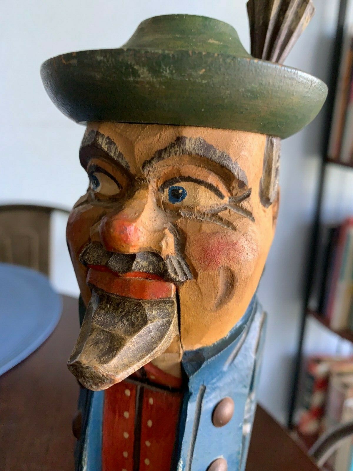 Vintage German Carved Wooden Nutcracker