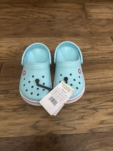 Cacio pink ×5本、 GREEN CROSS×5本 CROCS Kids Crocband II Clogs US Size JI Ice Blue/Candy Pink