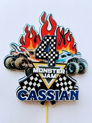 Monster Trucks Topper,Monster Jam Cake Topper