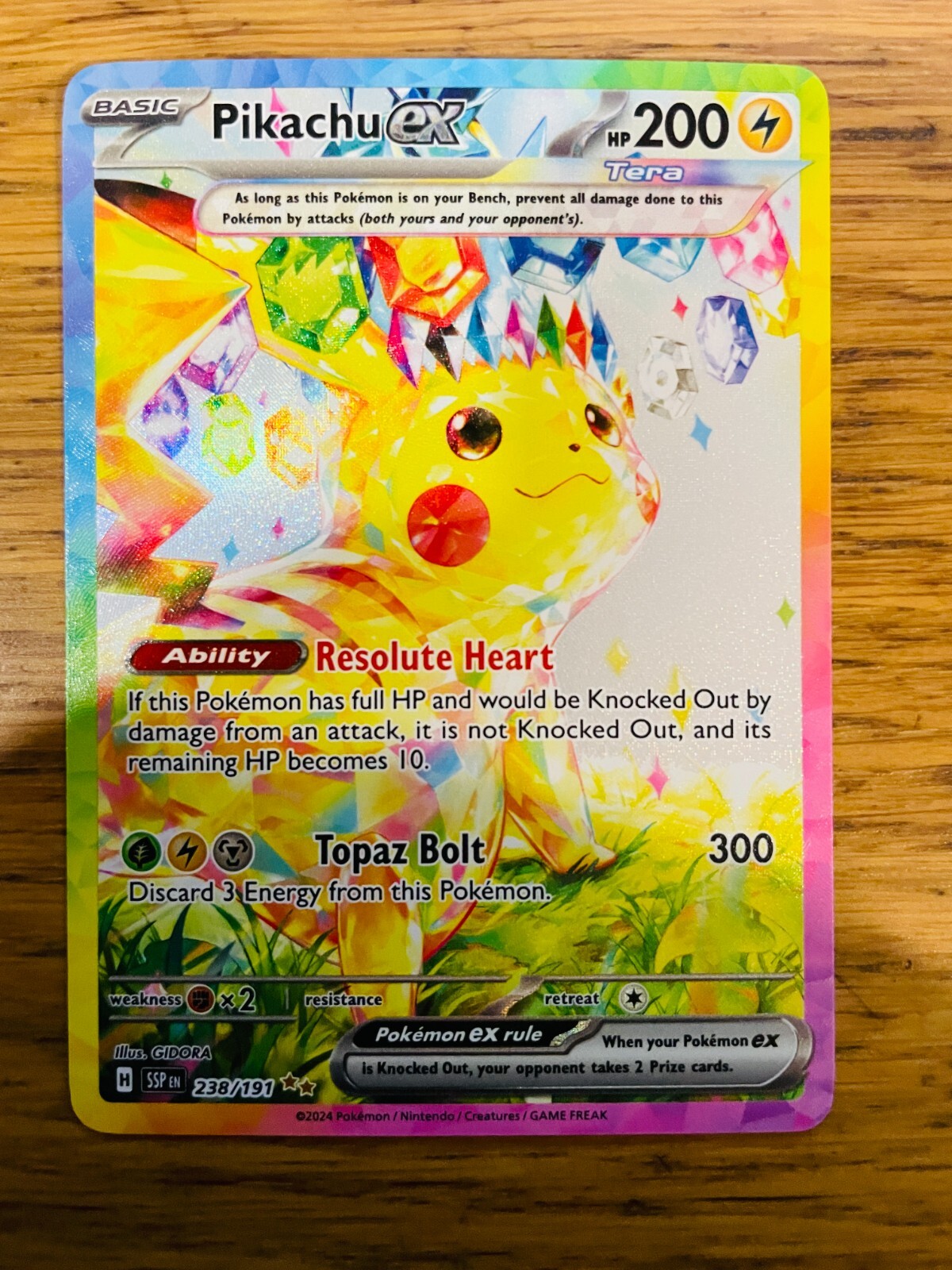 ポケモンカード ピカチュウex 英語版 238/191 . Pikachu EX 238