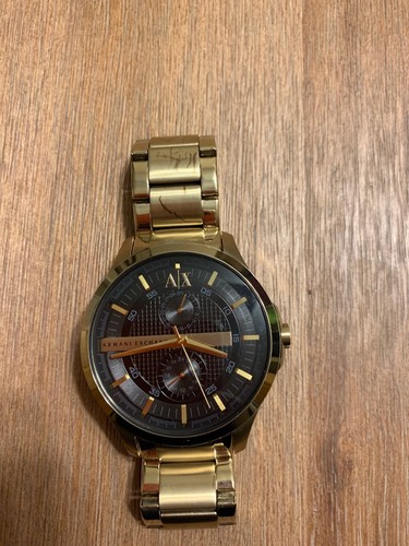 う*中様 ARMANI EXCHANGE クォーツ腕時計/レザー/BLK/AX2 う*中様 ARMANI EXCHANGE クォーツ腕時計/レザー/BLK/AX2