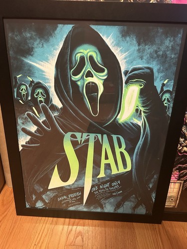 Stab Ghostface Gallery 1988 Black Light Print Poster Steven