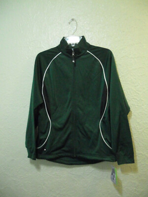 Holloway Womens Golf Track Jacket Green Activewear Medium NWT 